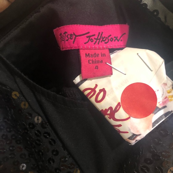 Sample Vintage Betsey Johnson Little Black Dress - Picture 3 of 6